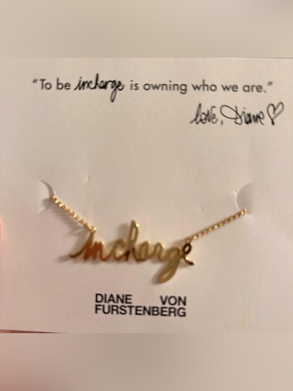 DVF “In Charge” Gold necklace